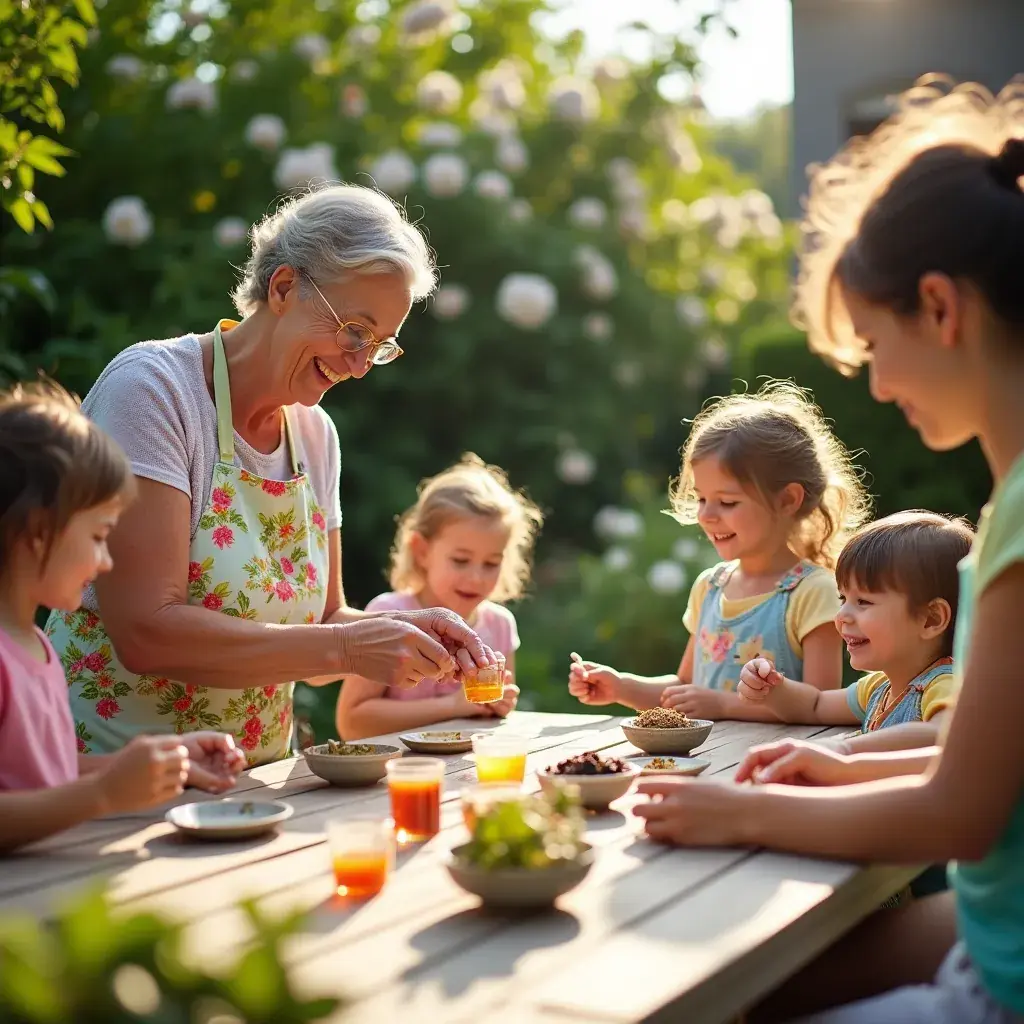 Ingrédients naturels tels que des herbes et des épices dans un bol en bois
