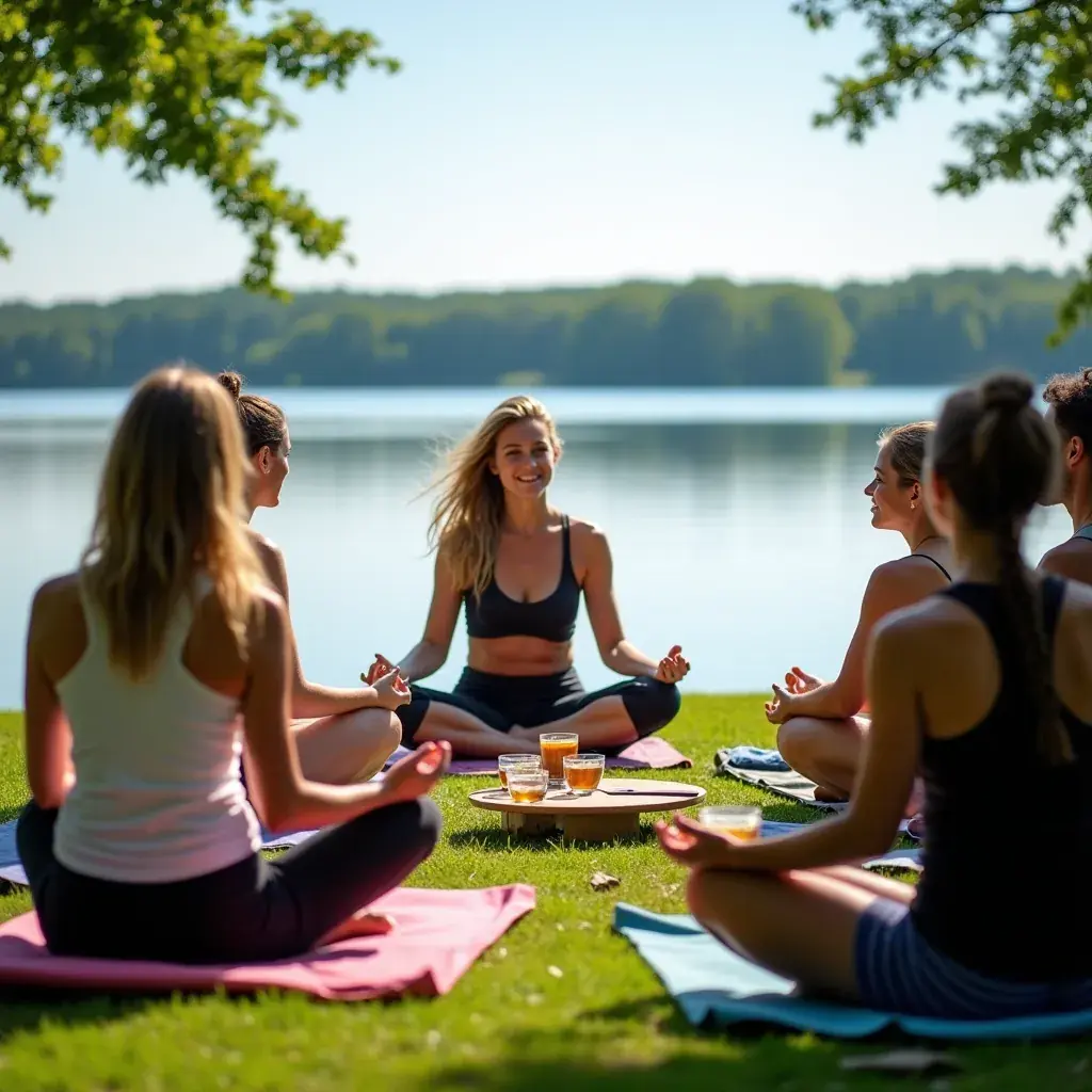 Éléments de décoration belge autour d'une tasse de thé, créant une atmosphère chaleureuse